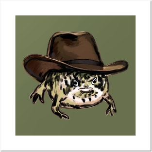 Funny Desert Rain Frog Howdy Meme Posters and Art